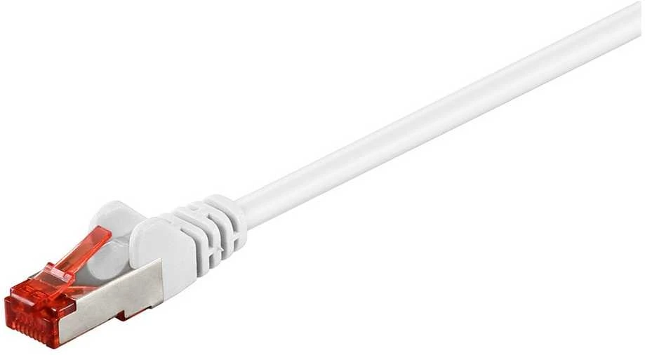 Goobay GB CAT6 TINKLO KABELIS, S/FTP, Baltas, 1M, LSZH