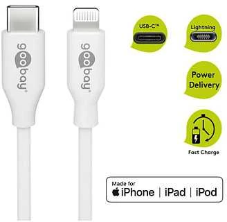 Goobay | Įkrovimo ir sinchronizavimo kabelis | 39446 | Žaibas į USB-C