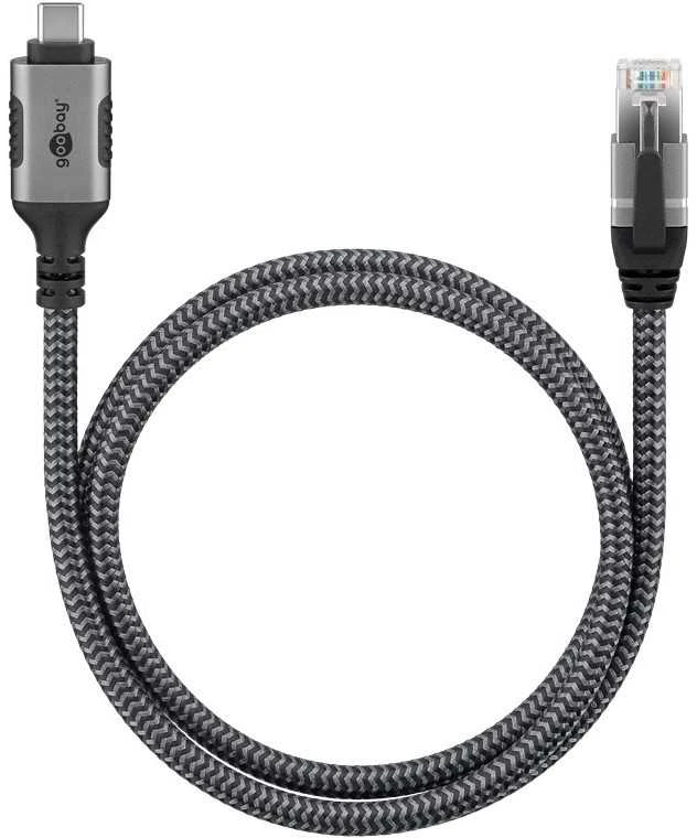 Kabelis USB Goobay Kabelis Ethernet USB-C do RJ45, 2 m