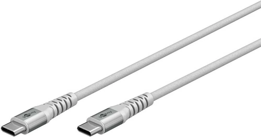 Goobay Laidas USB-C 2.0 Trumpas SuperSoft TEXTIL 0,5m