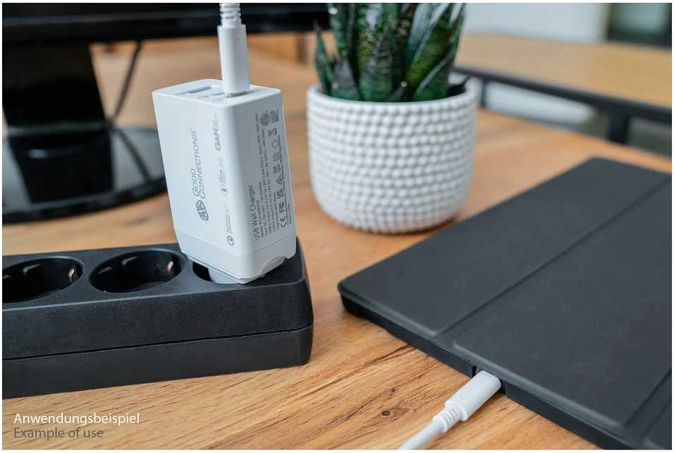 Good Connections Įkroviklis Alcasa PCA-W007W Mobilusis įkroviklis Universalus baltas AC Greitas įkrovimas Vidinis