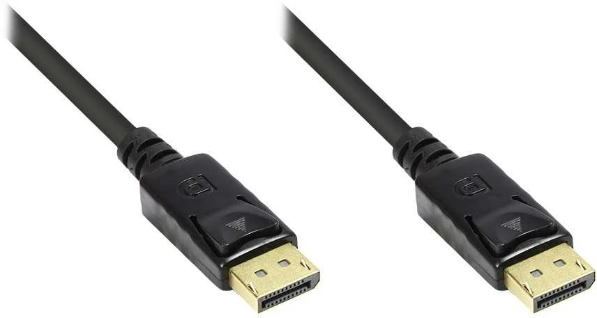 DisplayPort laidas su fiksatoriais