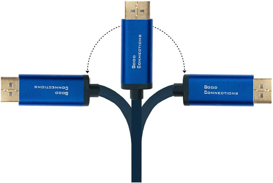 GoodConnections Geros jungtys Geros jungtys Adapterkabel Smartflex USB-C / DisplayPort 4K UHD 60Hz 2m blau