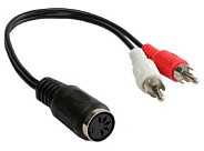 GoodConnections Kabelis Alcasa Cinch męski - 5-pin DIN żeński (AD-2CS5B)
