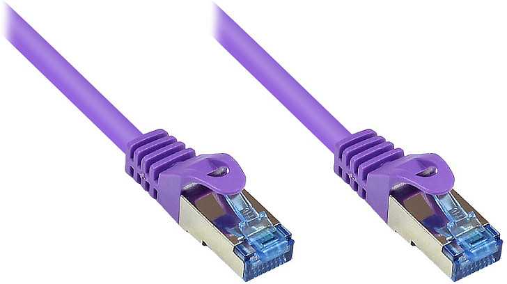 Alcasa Cat6a 1.5m kabelis sieciowy Violetinis 1,5 m S/FTP (S-STP)