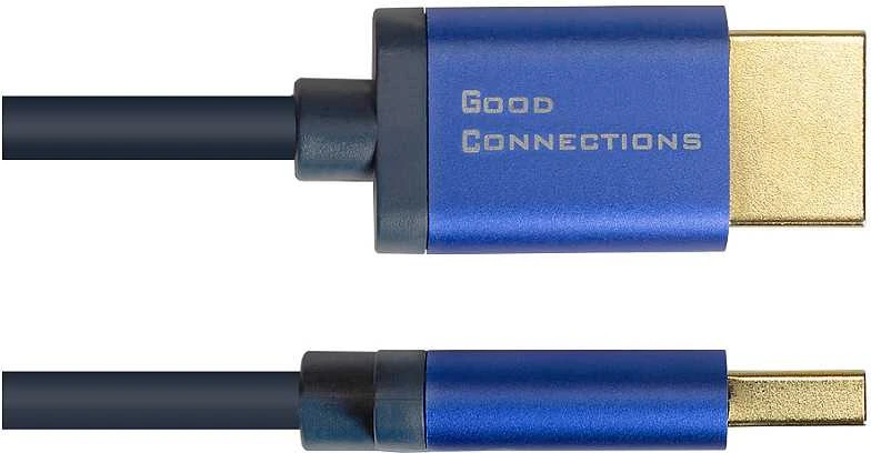 Alcasa HDMI kabelis su mėlynomis jungtimis