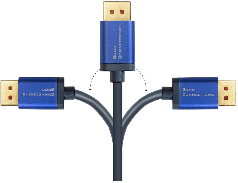 AV adapteris Alcasa 4860-SF030B kabelio adapteris 3m DisplayPort HDMI juodas, mėlynas