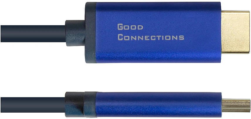 AV adapteris Alcasa 4860-SF030B kabelio adapteris 3m DisplayPort HDMI juodas, mėlynas