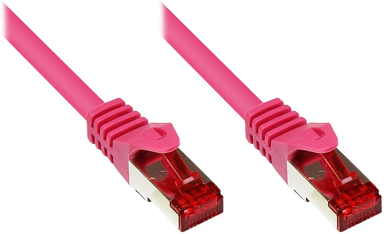 „Good Connections“ 1,5 m RNS jungiamasis kabelis CAT6 S/FTP PiMF, rausvai raudonas