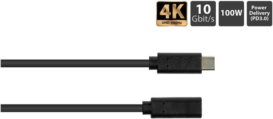 Nezatříděno Kabelis USB Good Connections USB-C - USB-C 0.5 m Juodas (2831-CV005S)