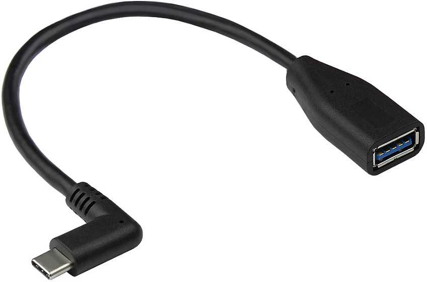 GoodConnections Kabelis USB Alcasa USB-C - USB-A 0.1 m Juodas (2811-OTGW)