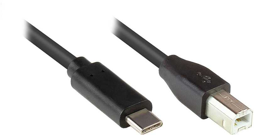 GoodConnections Kabelis USB Alcasa USB-C - USB-B 0.5 m Juodas (2510-CB005)