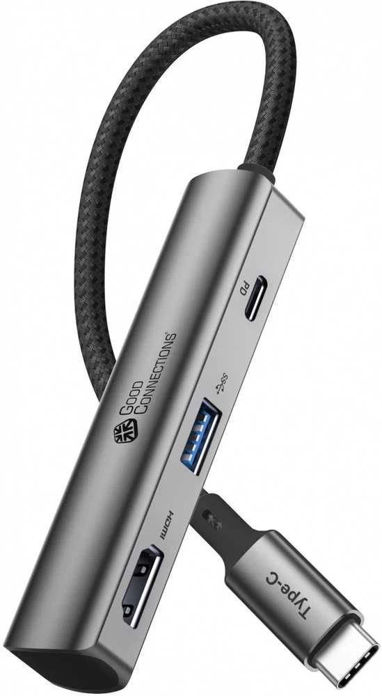 Good Connections USB-C adapteris su trijų prievadų jungtimis