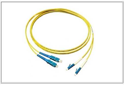 Good Connections Alcasa Alcasa LW-905LS „InfiniBand“ / šviesolaidinis kabelis, 5 m, 2 x LC, 2 x SC, mėlynas, geltonas