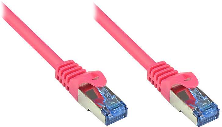 Good Connections Good Connections Alcasa GOOD CONNECTIONS - Patch- Cable - RJ- 45 (M) - RJ- 45 (M) - 0.5 m - pairs in metal foil (PiMf) - (Cat. 6a) - halogen free - magenta (8060- H005M)