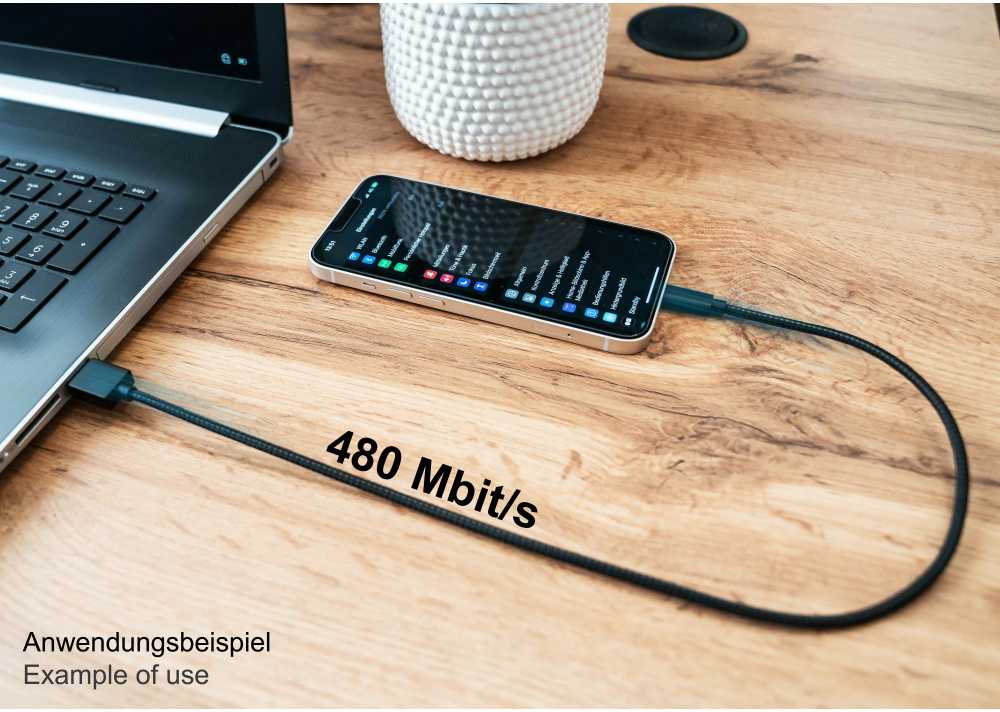 Nezatříděno USB Good Connections USB-A - Lightning kabelis 0,5 m juodas (2510-AL005S)