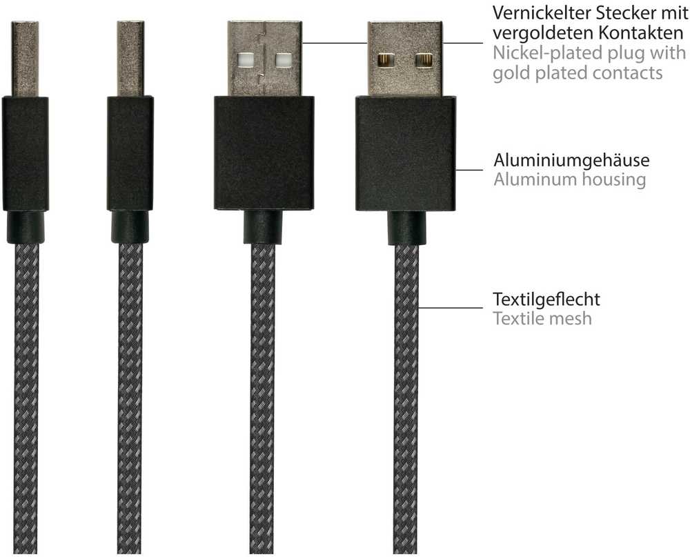 Nezatříděno USB Good Connections USB-A - Lightning kabelis 0,5 m juodas (2510-AL005S)