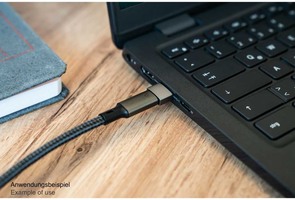USB adapteris „Good Connections“ USB-A - USB-C, raudonas (USB-AD203)
