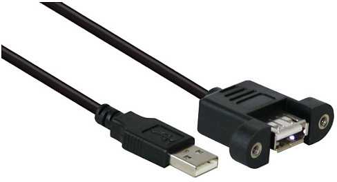 Kabelis USB Good Connections USB-A - USB-A 1.8 m Juodas (2511-2E)