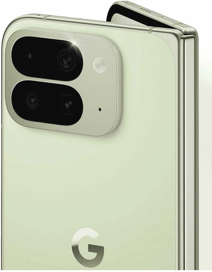Google „Pixel 10 Pro Fold“ – 5G išmanusis telefonas – dviejų SIM kortelių – 16 GB RAM / 512 GB vidinė atmintis – OLED ekranas – 8 colių – 8 colių – 2152 x 2076 pikselių 2152 x 2076 pikselių (120 Hz) – trijų kamerų 48 MP, 10,5 MP, 10,8 MP – 2 priekinės kameros 10 MP, 10 MP – nefrito spalvos