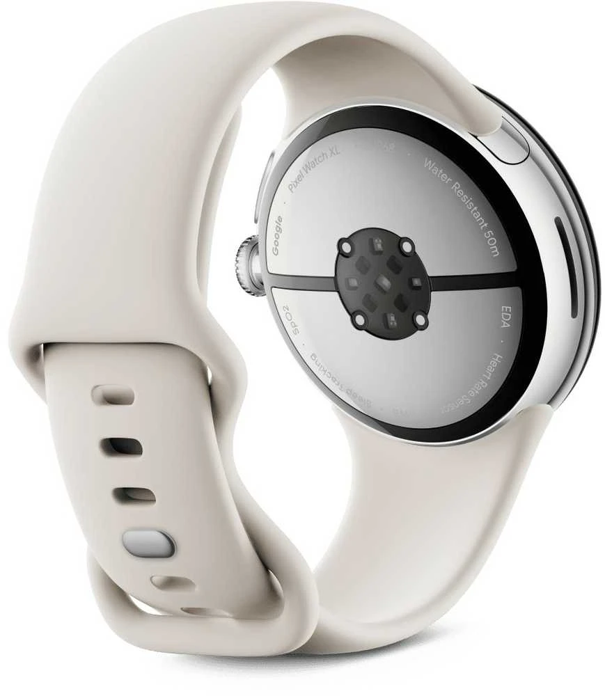 Išmanusis laikrodis Google Pixel Watch 3 AMOLED 45 mm Digital Jutiklinis ekranas 4G Sidabrinis Wi-Fi GPS (satellite)