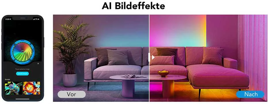 Govee H612A 5m | LED juostelė | Wi-Fi, Bluetooth, RGBIC