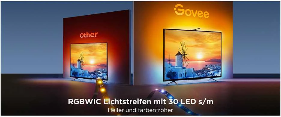 „Govee H6098“ išmanioji juostelės formos lemputė su „Wi-Fi“ / „Bluetooth“