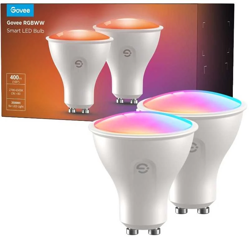 Govee RGBWW išmanioji 4.8W LED lemputė GU10 2vnt.