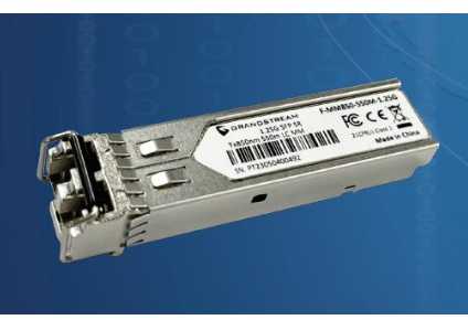 Grandstream Networks GrandStream SFP+ modulis GrandStream SFP+ modulis (kelių režimų, 850 nm bangos ilgis, 550 metrų, 1,25 Gbps)