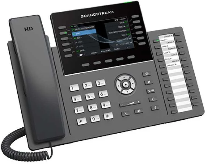 Grandstream Networks GRP2636 IP phone Juodas 12 lines LCD Wi-Fi