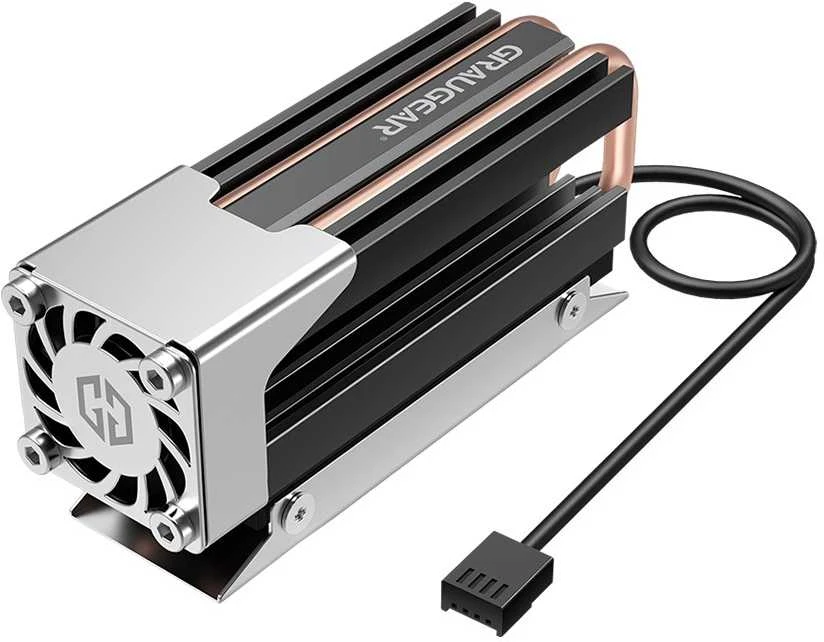Nezatříděno Graugear M.2 disko radiatorius su ventiliatoriumi (G-M2HS03- F)