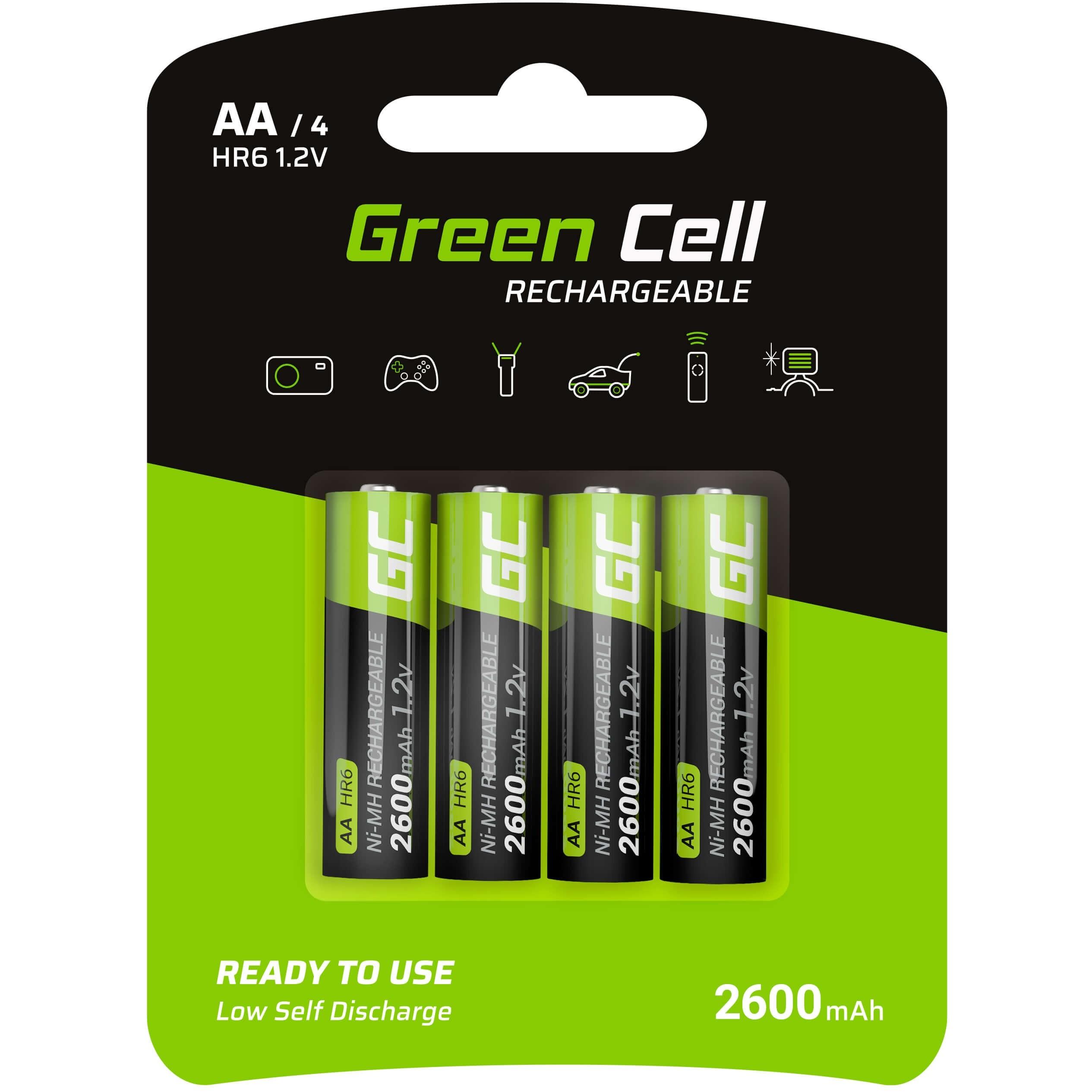 Green Cell „Žalias Cell“ akumuliatorius 4xAA HR6 2600mAh
