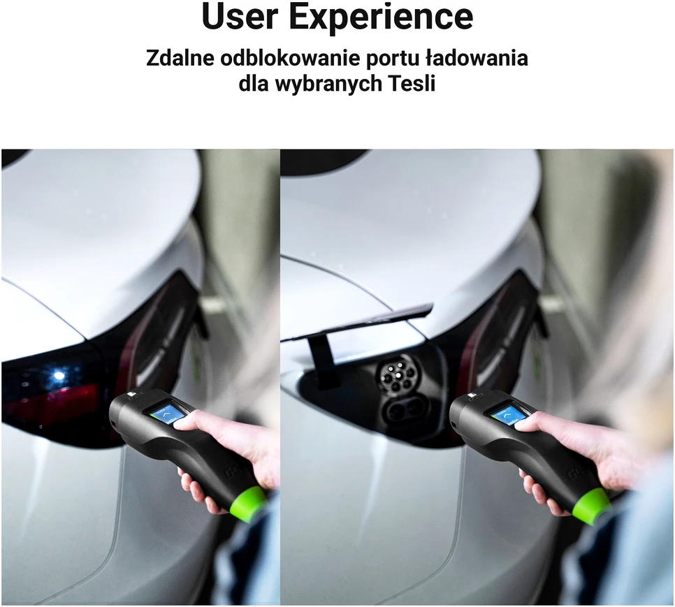 Žalias Cell type 2 - type 2, 11kW, 7m ilgio krovimo laidas su valdikliu