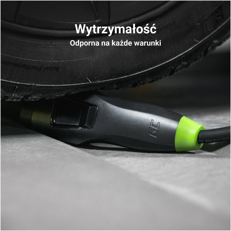 Žalias Cell type 2 - type 2, 11kW, 7m ilgio krovimo laidas su valdikliu