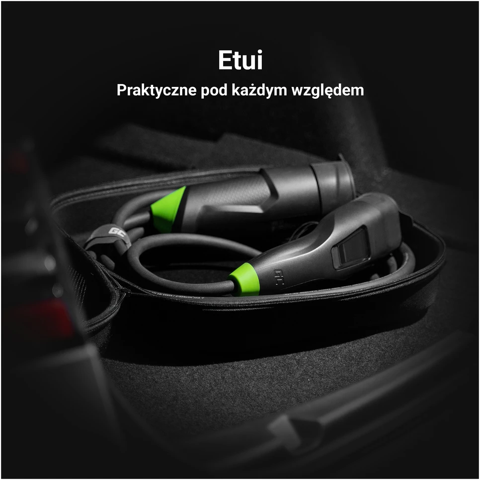 Žalias Cell type 2 - type 2, 11kW, 7m ilgio krovimo laidas su valdikliu