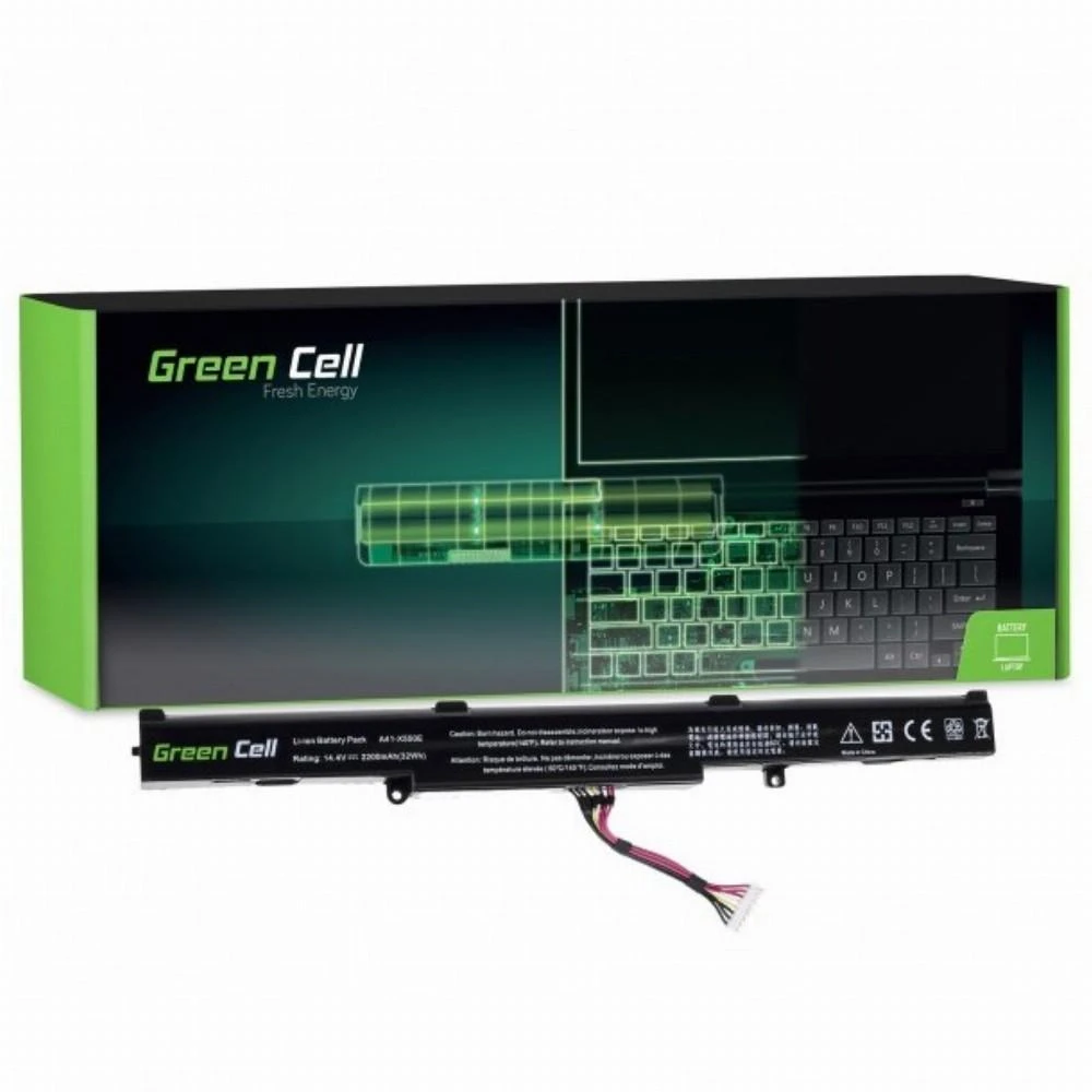 Žalias Cell GREENCELL AS77 Baterija Žalias Cell A41-X550E, skirta Asus F550D F550DP F750L R510D R510DP X55