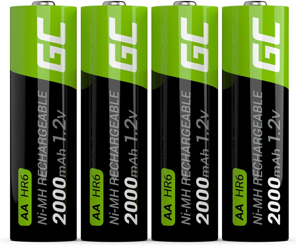 Green Cell Žalias Cell Akku 4xAA HR6 2000mAh