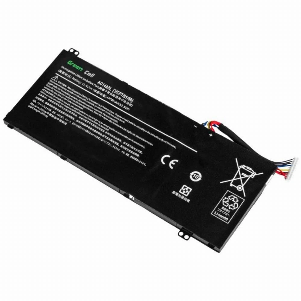 Green Cell Žalias Cell GREENCELL AC54 Baterija Žalias Cell AC14A8L skirta Acer Aspire Nitro V15 VN7-571G VN7-572G VN7-591G