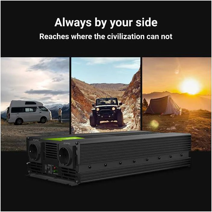 Žalias Cell Inverteris 24V/230V 3000W/6000W Sinusinė išėjimo įtampa Žalias Cell