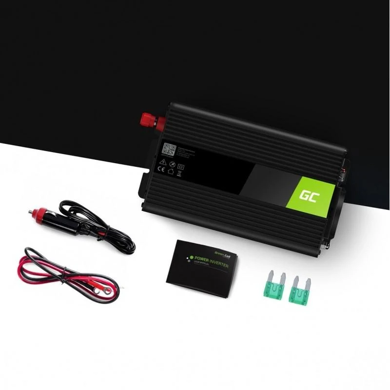 Green Cell Žalias Cell Inverteris 24/230V 500W modifikuota sinusinė išėjimo įtampa Žalias Cell