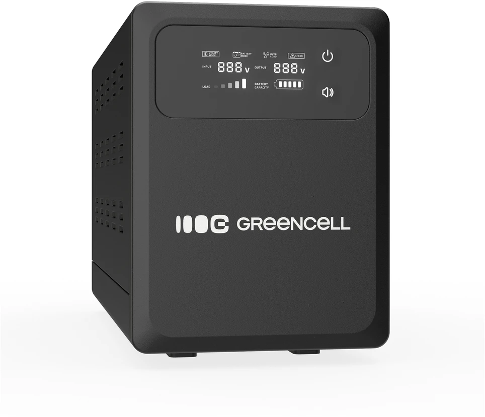 Green Cell Žalias Cell Žalias Cell nepertraukiamo maitinimo šaltinis (UPS) 2000 VA 1200 W su LCD ekranu