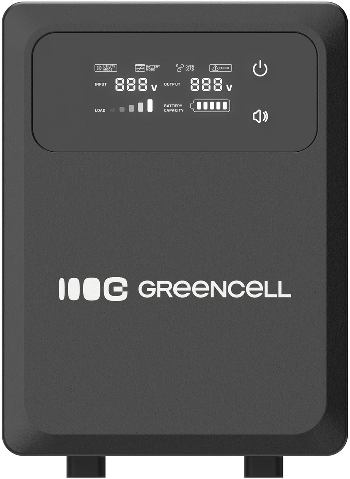 Green Cell Žalias Cell Žalias Cell nepertraukiamo maitinimo šaltinis (UPS) 2000 VA 1200 W su LCD ekranu