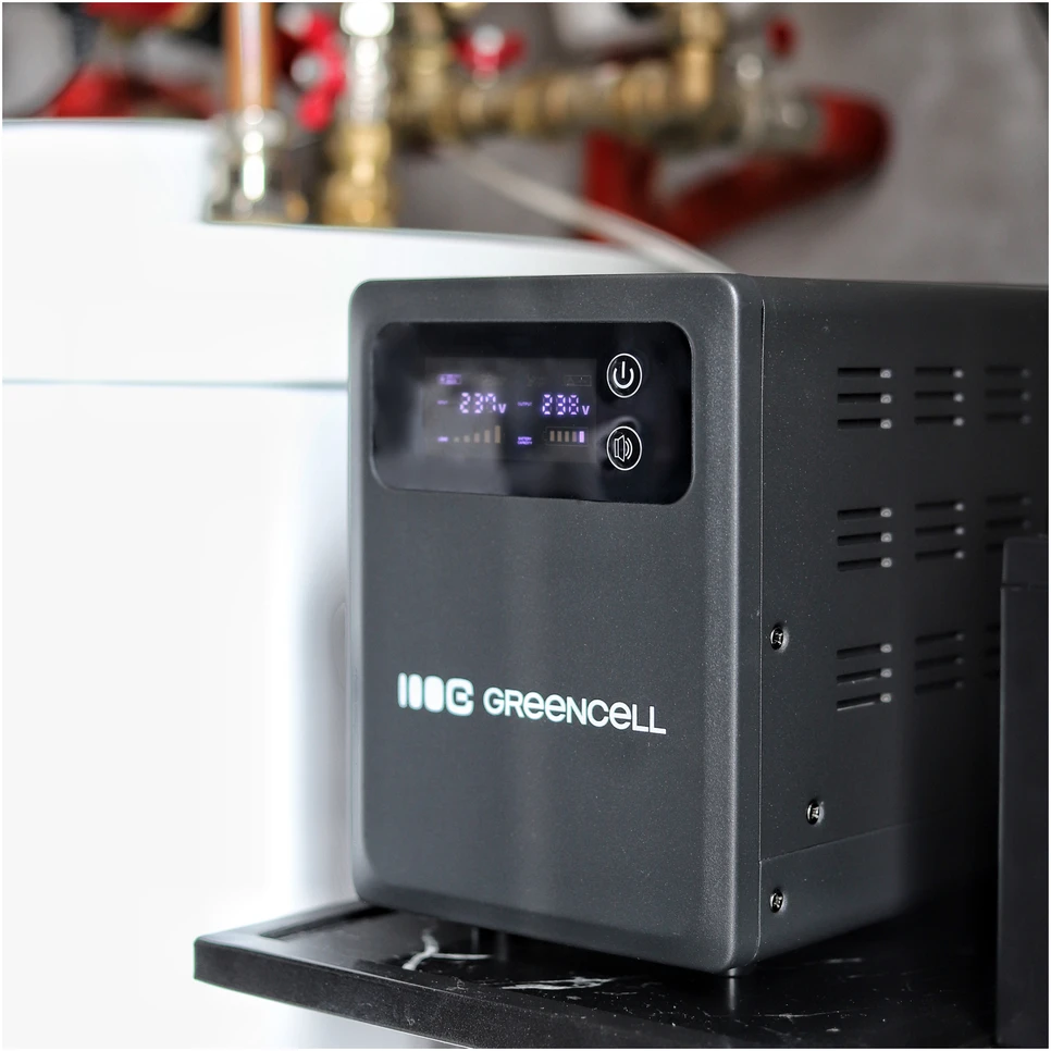 Green Cell Žalias Cell Žalias Cell nepertraukiamo maitinimo šaltinis (UPS) 2000 VA 1200 W su LCD ekranu