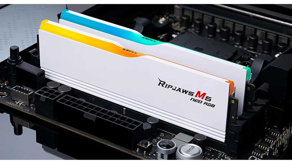 RAM Atmintis G.Skill Ripjaws M5 Neo RGB, DDR5, 64 GB, 6000MHz, CL30 (F5-6000J3040G32GX2-RM5NRW)