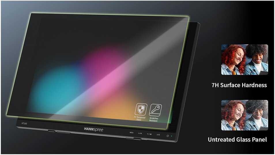 Monitorius Hannspree 39.6cm(15,6) HT165HPB 16:9 M-Touch HDMI juodas