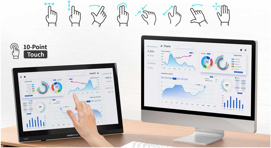 Monitorius Hannspree 39.6cm(15,6) HT165HPB 16:9 M-Touch HDMI juodas