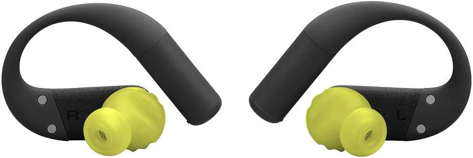 Belaidės ausinės JBL Endurance Peak 4, Juodos/gelsvai žalsvos