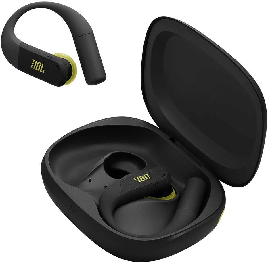 Belaidės ausinės JBL Endurance Peak 4, Juodos/gelsvai žalsvos