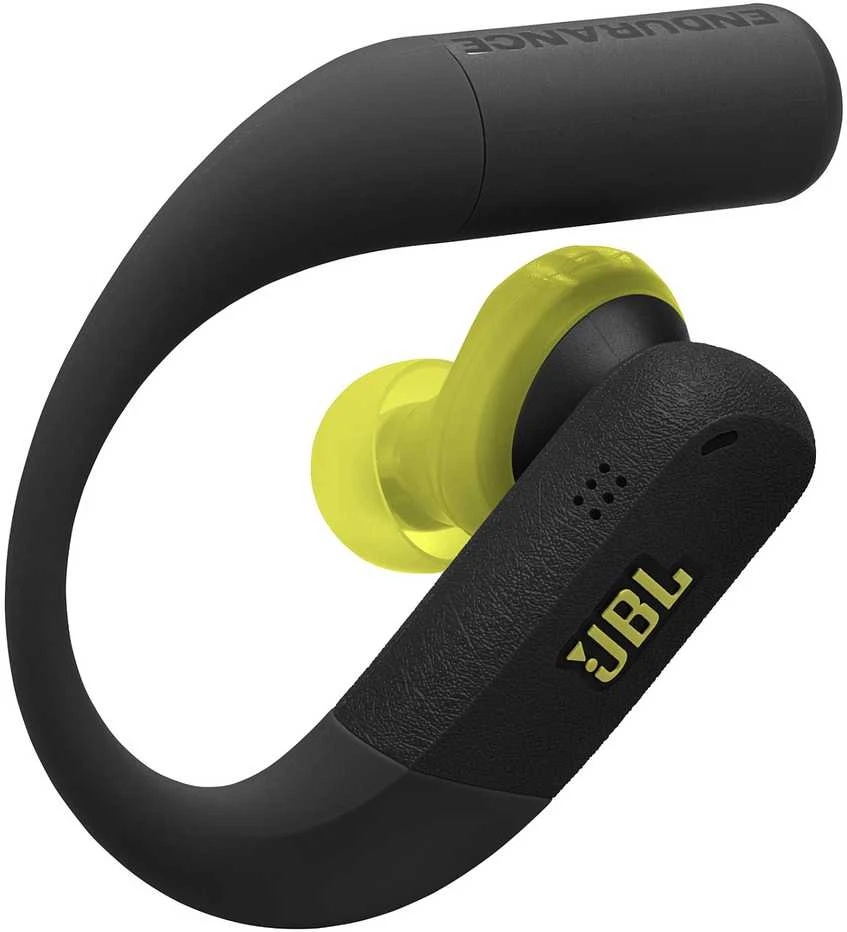 Belaidės ausinės JBL Endurance Peak 4, Juodos/gelsvai žalsvos