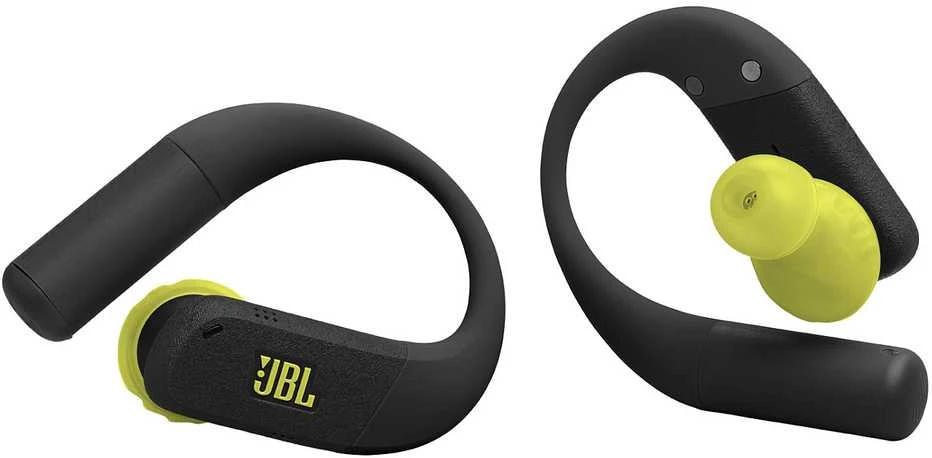 Belaidės ausinės JBL Endurance Peak 4, Juodos/gelsvai žalsvos